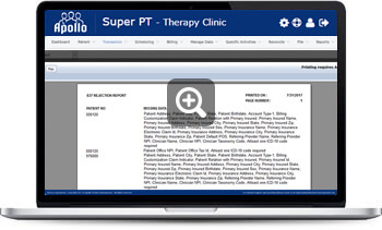 837 Rejection report